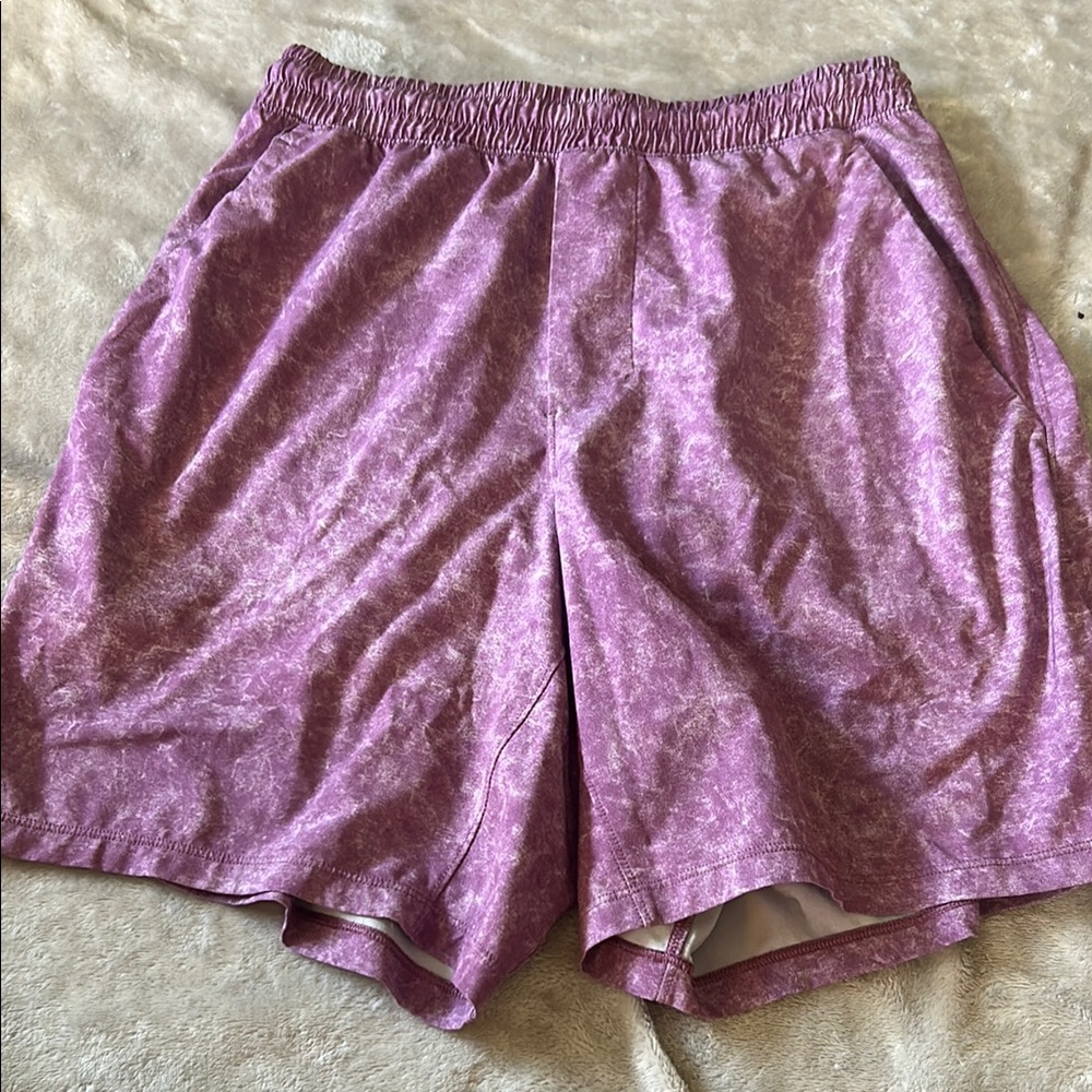 Lululemon pace breaker linerless short in plum gravel dust